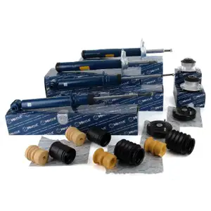 4x MEYLE Sto&szlig;d&auml;mpfer + Staubschutz + Federbeinlager BMW 5er E39 Limousine vorne + hinten