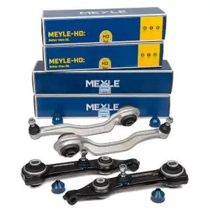 4x MEYLE Querlenker + Traggelenk MERCEDES C219 W211 S211 Vorderachse unten