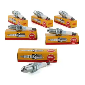 6x NGK Z&uuml;ndkerze Set 2397 BKUR6ET-10 OE-Nummern 101000033AA AUDI 80 100 A4 A6 A8