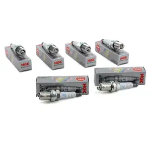 6x NGK Z&uuml;ndkerze Set Laser Platinum 6458 PFR6Q OE-Nr. 101000063AA 101000016AB