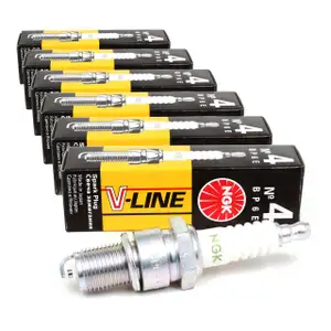6x NGK Z&uuml;ndkerze V-Line 4 5637 BP6E f&uuml;r Audi BMW Ford Mercedes Opel Seat VW
