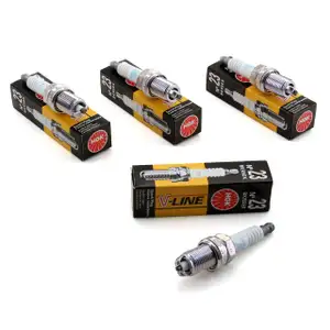 4x NGK Z&uuml;ndkerze V-Line 23 4483 BKR5EK Citroen f&uuml;r Fiat Opel Peugeot Renault
