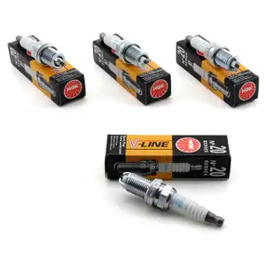 4x NGK Z&uuml;ndkerze V-Line 20 4388 BKR6EK f&uuml;r BMW Mercedes Opel Porsche Renault
