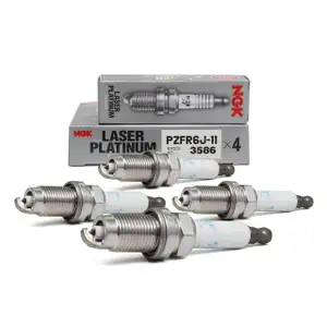 4x NGK Z&uuml;ndkerze 3586 PZFR6J-11 LASER PLATINUM f&uuml;r AUDI SEAT VW