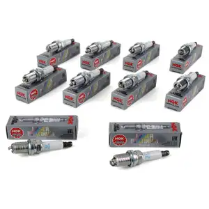 10x NGK Z&uuml;ndkerze 5547 PFR6W-TG LASER PLATINUM f&uuml;r AUDI A5 A6 A8 Q7 VW TOUAREG