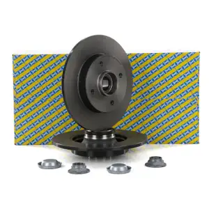 SNR Bremsscheiben + Radlager Satz CITROEN C3 C4 DS3 PEUGEOT 207 208 307 hinten
