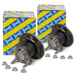 2x SNR R153.22 Radlagersatz 4-Loch f&uuml;r OPEL ASTRA F G MERIVA A VECTRA A hinten
