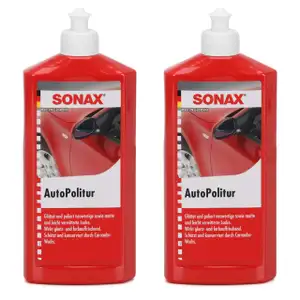 2x 500ml SONAX Autopolitur Autopflege Lackpflege Lackpolitur 300200