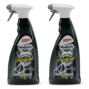 SONAX 433300 FelgenBeast s&auml;urefreier Felgenreiniger Felgen Reiniger 2x 1 Liter