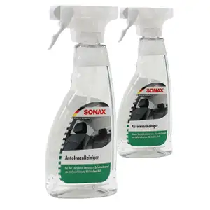 2x 500ml SONAX Auto Innen Reiniger Cockpitpflege T&uuml;rverkleidung Sitze Polster