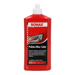SONAX Politur & Wachsstift POLISH & WAX COLOR NanoPro ROT 500ML