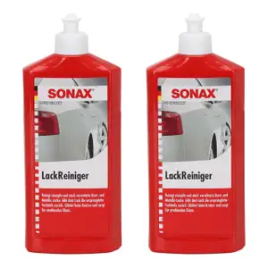 2x 500ml SONAX LackReiniger Lack Reiniger Politur Pflege Intensiv 302200
