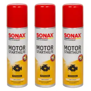 SONAX 312100 Motor Starthilfe Starpilot Starthilfespray Starterspray 3x 250ml