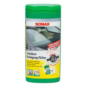 SONAX SCHEIBENREINIGUNGST&Uuml;CHER BOX 412000 REINIGUNGST&Uuml;CHER AUTOPFLEGE 25 ST&Uuml;CK