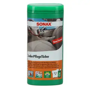 SONAX LederPflegeT&uuml;cher Box Autopflege T&uuml;cherbox 25 St&uuml;ck 412300