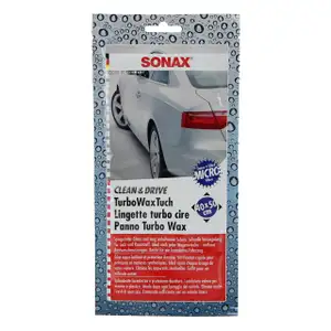 SONAX Autopolitur Lackpolitur TURBOWAX CLEAN & DRIVE Micorfaser Tuch 414000