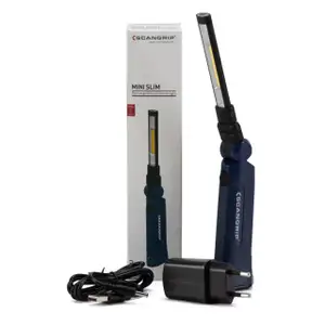 SCANGRIP Handleuchte Mini Slim COB LED Werkstattleuchte mit Akku bis 200 Lumen