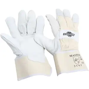 Rindnarbenleder-Handschuhe Arbeitshandschuhe GRAU - Gr&ouml;&szlig;e 10 / XL (1 Paar)