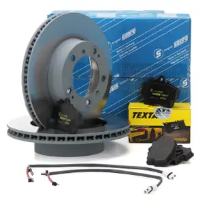 SEBRO Bremsscheiben + TEXTAR Bel&auml;ge + Wako PORSCHE BOXSTER (986) 2.5 2.7 vorne