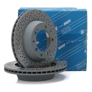 SEBRO Bremsscheiben f&uuml;r PORSCHE 911 993 3.6/3.8 Carrera 272/286/301 PS hinten