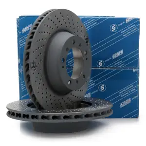 SEBRO Bremsscheiben f&uuml;r PORSCHE 911 (996 997 991) 3.0/3.6/3.8 Carrera hinten