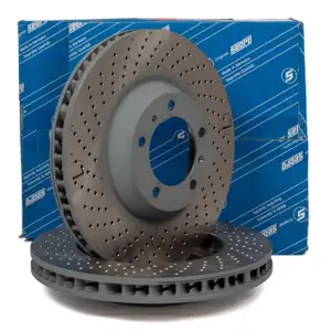 SEBRO Bremsscheiben f&uuml;r PORSCHE 911 (996) 3.6 GT3 3.6 GT2 + (997) 3.6 GT3 vorne