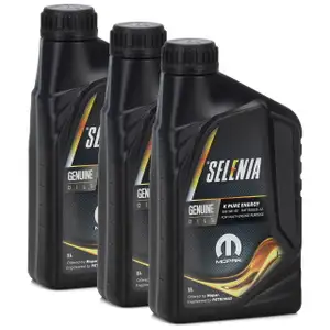 PETRONAS SELENIA Motor&ouml;l &Ouml;l K PURE ENERGY 5W40 5W-40 Fiat 9.55535-S2 - 3 Liter