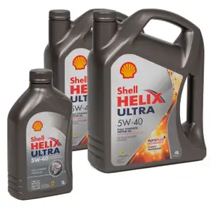 SHELL Motor&ouml;l &Ouml;l HELIX ULTRA 5W-40 5W40 MB 226/229.5 VW 502/505.00 - 9L 9 Liter