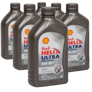 SHELL Motor&ouml;l &Ouml;l HELIX ULTRA Professional AM-L 5W30 f&uuml;r BMW LL-04 - 6L 6 Liter