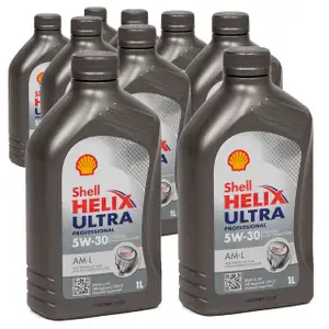 SHELL Motor&ouml;l &Ouml;l HELIX ULTRA Professional AM-L 5W30 f&uuml;r BMW LL-04 - 9L 9 Liter