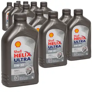 SHELL Motor&ouml;l &Ouml;l HELIX ULTRA Professional AM-L 5W30 f&uuml;r BMW LL-04 - 12L 12 Liter