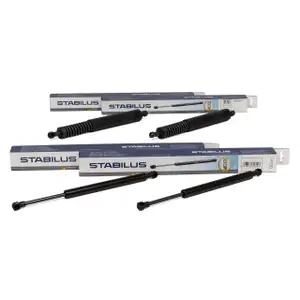 4x STABILUS Heckklappend&auml;mpfer + Heckscheibend&auml;mpfer VW Touareg 7L bis 10.2005