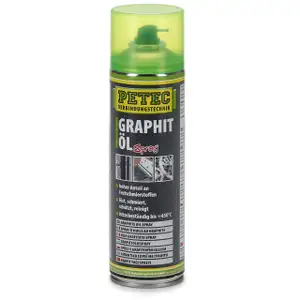 PETEC 72250 Grafitspray Graphit-&Ouml;l Spray Schmiermittel Spraydose 500ml