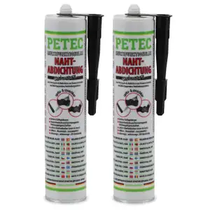 PETEC 94231 Multifunktionelle Nahtabdichtung Karosserieabdichtung 620ml SCHWARZ