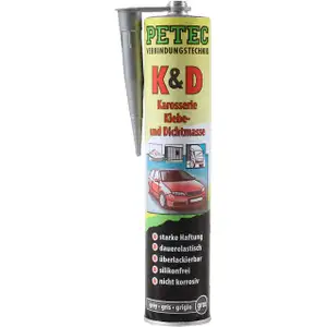PETEC K&D Karosseriekleber / Dichtmasse GRAU 310ml 94630
