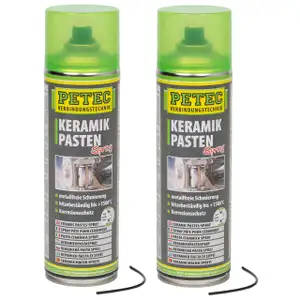 PETEC 70650 Keramikpastenspray Keramikpasten Spray Ceramic bis +1500&deg;C 2x 500ml