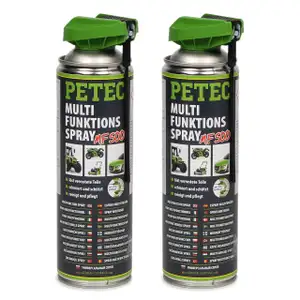 PETEC 71250 Multifunktionsspray Universalspray Multifunktions&ouml;l Pflege 2x 500ml