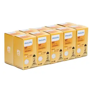 10x PHILIPS 12972PRC1 Halogenlampe Gl&uuml;hlampe H7 VISION +30% 12V 55W PX26d
