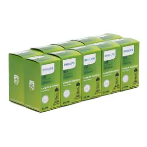 10x PHILIPS Halogenlampe Gl&uuml;hlampe H7 LONGLIFE ECOVISION 12V 55W PX26d