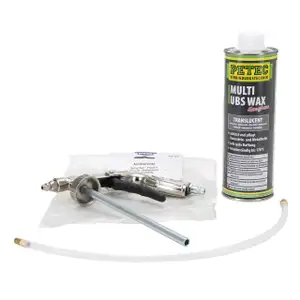 PRESTO Spr&uuml;hpistole + PETEC MULTI UBS-WAX Saugdose Unterbodenschutz 1 Liter