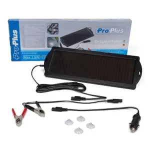 PROPLUS Solar Erhaltungsladeger&auml;t Batterieladeger&auml;t Solarpanel 12V 1,5W