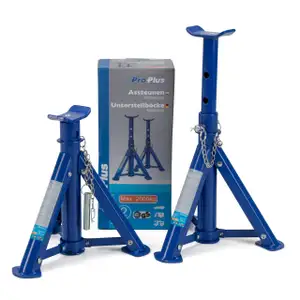 2x PROPLUS Unterstellbl&ouml;cke Unterstellbock St&uuml;tzbock klappbar 2000kg BLAU