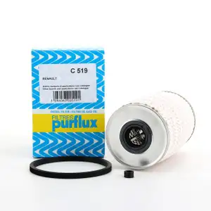 PURFLUX C519 Kraftstofffilter Dieselfilter + Dichtung RENAULT MASTER III 2.3 dCi