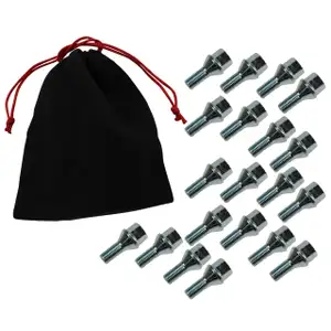 20x Radbolzen Radschrauben M12x1,5mm 22mm f&uuml;r FIAT OPEL SUZUKI 1008504 + Beutel