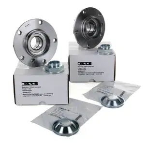 2x Radnabe + MEYLE Schutzdeckel BMW 3er E36 E46 5er E34 E32 E31 Z3 Z4 E85 E86 vorne