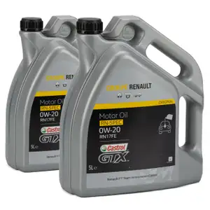 CASTROL Motor&ouml;l &Ouml;l GTX RN-SPEC 0W-20 0W20 f&uuml;r Renault RN17FE - 10L 10 Liter