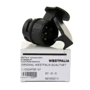 WESTFALIA Adapter Kurzadapter Anh&auml;ngerkupplung Steckdose 13/7-polig 300100320113