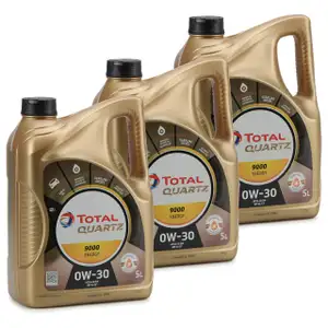 3x5L TOTAL QUARTZ 9000 ENERGY 0W-30 Motor&ouml;l MB 229.5 VW 502.00 505.00 - 15 Liter