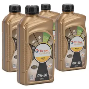 TOTAL QUARTZ INEO FIRST Motor&ouml;l &Ouml;l 0W-30 ACEA C1 C2 PSA B71 2312 - 4L 4 Liter