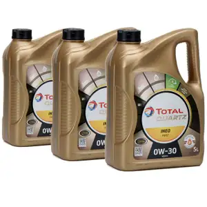 TOTAL QUARTZ INEO FIRST Motor&ouml;l &Ouml;l 0W-30 ACEA C1 C2 PSA B71 2312 - 15L 15 Liter